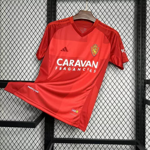 Camisa Real Zaragoza Away II 2024/25 Adidas Torcedor Masculina - Vermelha