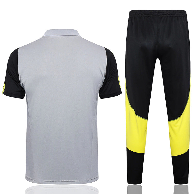 Kit Treino Flamengo 2024/25 Polo Torcedor Masculina - cinza