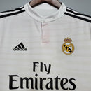Camisa Real Madrid Home I 2014/15 Adidas Retrô Masculina - Branca