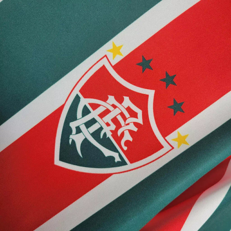 Camisa Fluminense Home 1993/94 Pênalty Masculina retrô, tricolor verde, grená e branco, modelo clássico do clube, ideal para fãs e colecionadores do Fluminense Football Club"