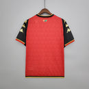 Camisa Venezia Goleiro 2021/22 Kappa Torcedor Masculina – vermelha, uniforme de goleiro masculino, tecido leve e respirável, escudo do Venezia em destaque, design moderno.