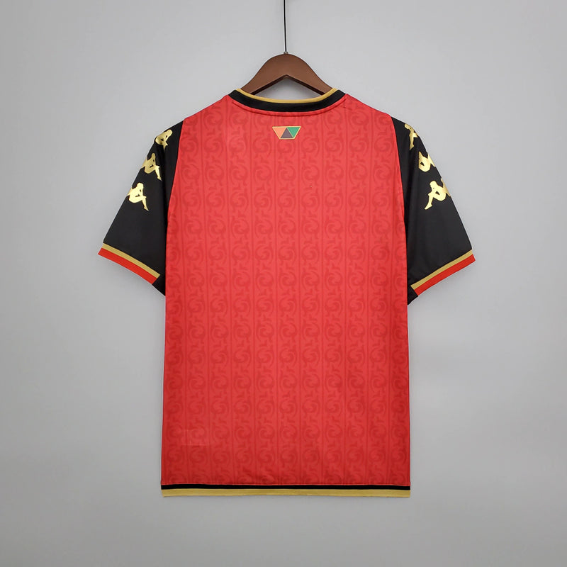 Camisa Venezia 2021/22 Goleiro Kappa Torcedor Masculina - vermelha