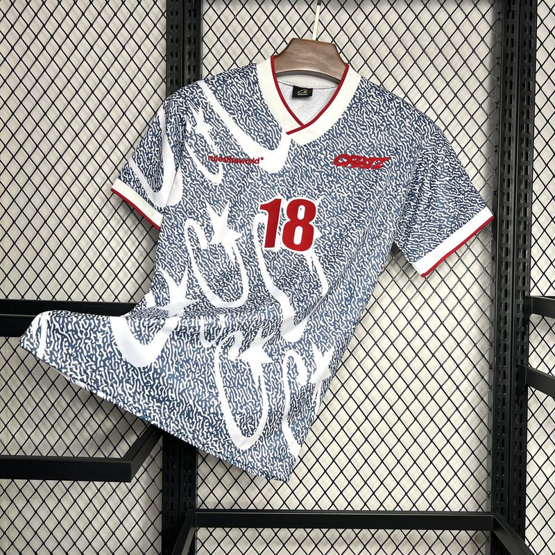 Camisa retrô Estados Unidos Away 1994/95 Corteiz masculina – modelo vintage da seleção americana com design clássico em azul e branco, estilo anos 90