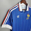 Camisa França Retrô 1982 Home torcedor masculina - Azul