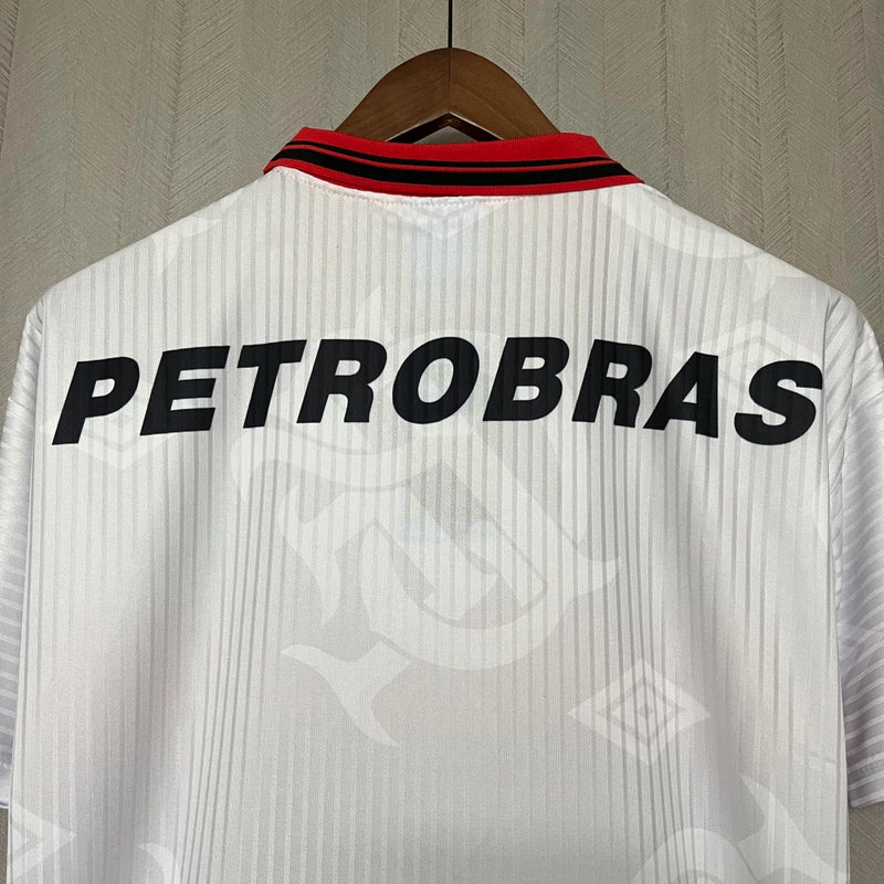 Camisa Flamengo Retrô II 1997 Lubrax Torcedor Masculina -  Branco