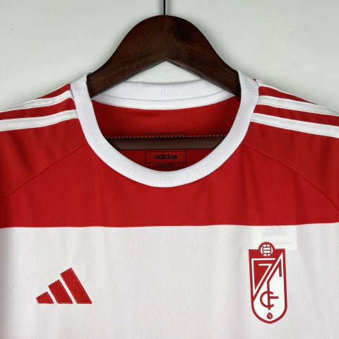 Camisa Granada Home I 2023/24 Adidas Torcedor Masculina - Vermelha e Branca