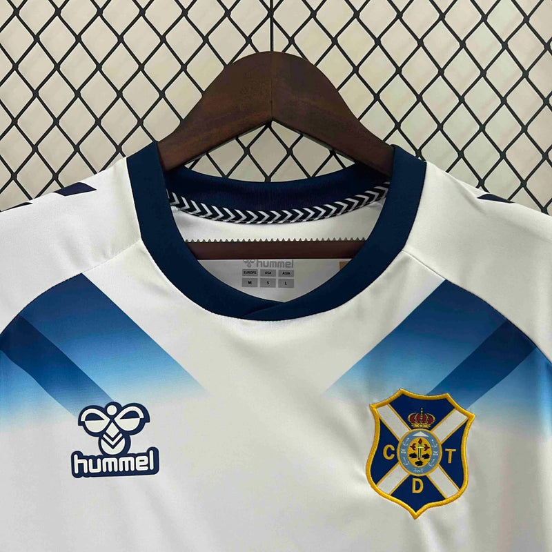 Camisa Tenerife Home I 2024/25 Hummel Torcedor Masculina - Branca