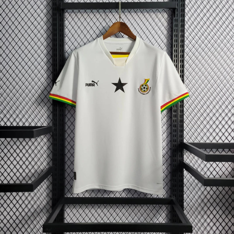 Camisa Gana Home I 2022/23 Puma Torcedor Masculina - Branca