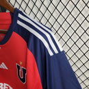 Camisa Universidad de Chile Away II 2023/24 Adidas Torcedor Masculina Vermelha, uniforme de futebol La U, camiseta torcida masculina, kit torcedor Chile, camisa de jogo Adidas La U, produto oficial de torcedor universitario, camisa colecionador futebol Chile"