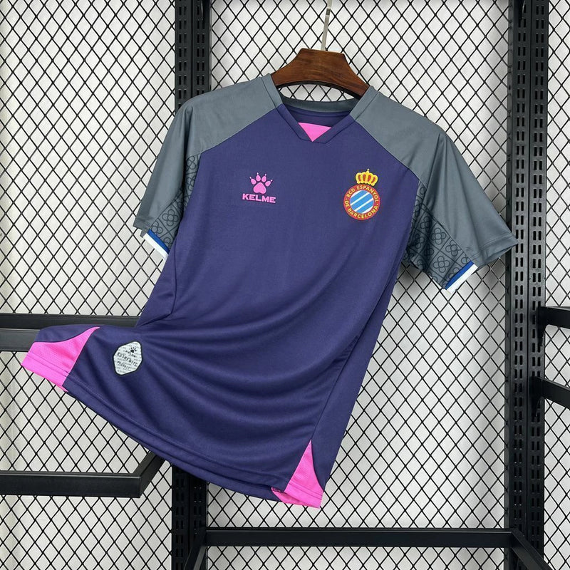 Camisa Espanyol Away II 2024/25 Kelme Torcedor Masculina - Roxa