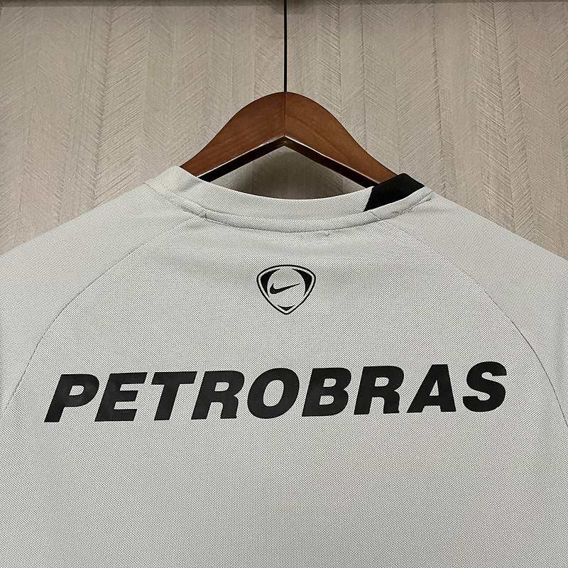 Camisa Flamengo Goleiro 2008 Lubrax torcedor Masculina - cinza