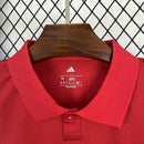 Camisa Ajax 125th Anniversary 2024/25 Adidas Torcedor Manga Longa Masculina branca com detalhes vermelhos, escudo comemorativo de 125 anos e logo Adidas bordado"