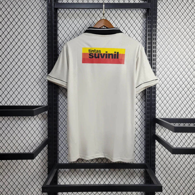 Camisa Corinthians Home 1995/96 Pênalty Masculina retrô, preta com detalhes em branco, modelo clássico do clube, ideal para fãs e colecionadores do Timão"