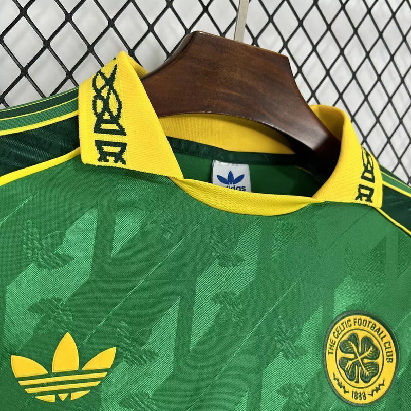 Camisa Celtic Origens Jogador  Masculina Manga Longa - Verde