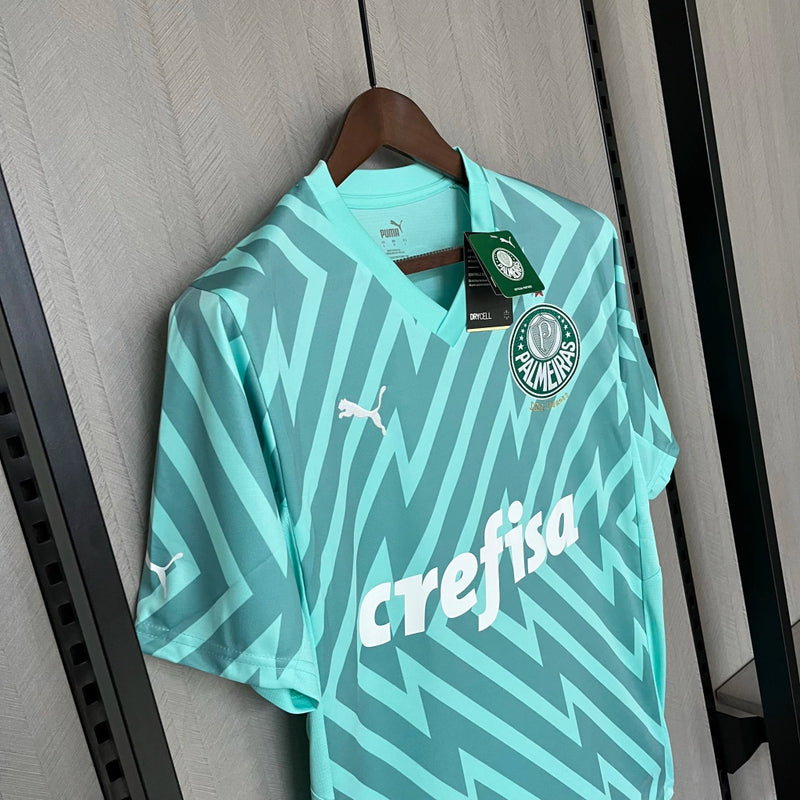 Camisa Palmeiras Goleiro Away (2) 2024/25 Torcedor Masculina oficial, cores do uniforme alternativo, escudo bordado, tecido leve e respirável