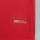 Camisa Sérvia Home I 2022/23 Puma masculina vermelha com detalhes dourados, gola careca e tecido leve respirável para torcedores"