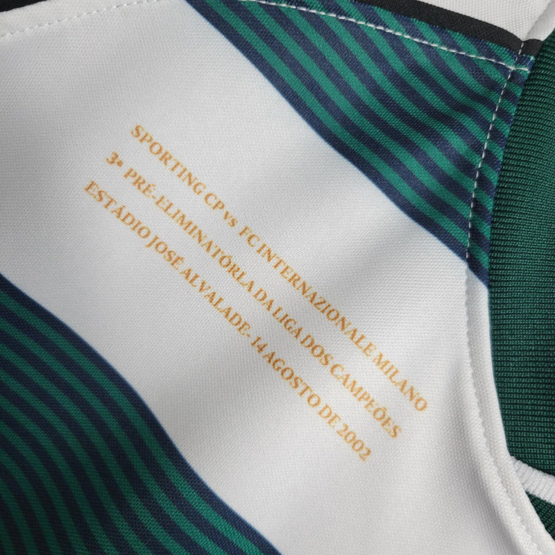 Camisa Sporting Home (1) 2002/03 Retrô torcedor Masculina