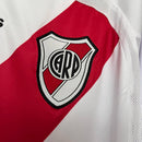 Camisa River Plate Home I 2006/07 Adidas Retrô Masculina Manga Longa branca com faixa diagonal vermelha – modelo histórico e clássico do futebol argentino."