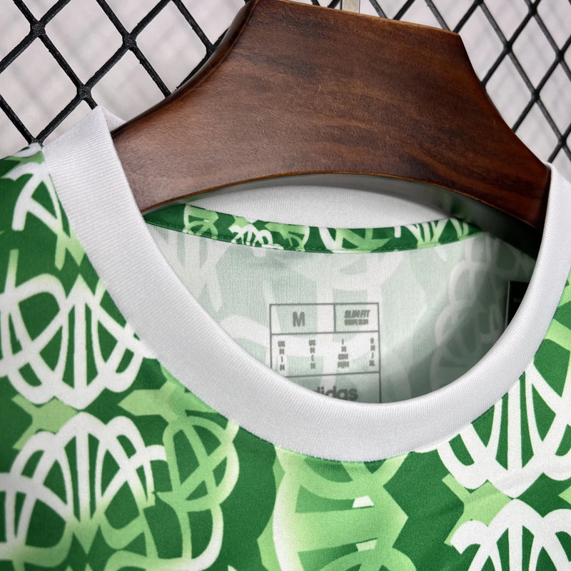 Camisa Celtic Pré-Jogo 2024/25 Adidas Torcedor Masculina