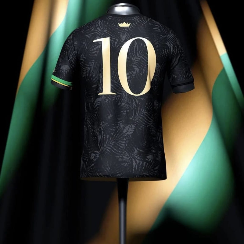 Camisa Seleção brasileira Edição The Prince Neymar jr 23/24 - torcedor masculina - preta com detalhes em verde e amarelo