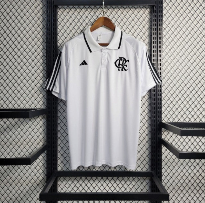 Camisa Polo flamengo 2023/24 Adidas Torcedor Masculina - branca