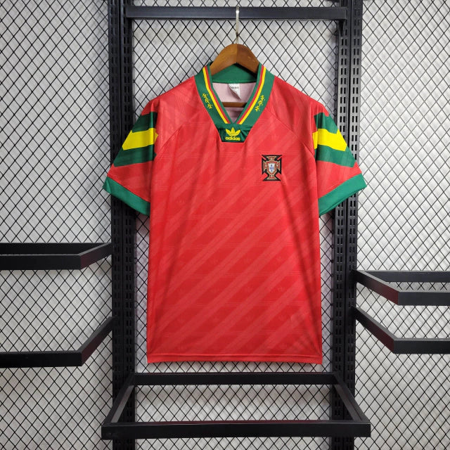 Camisa Portugal Retrô I 1992 Adidas Masculina torcedor - vermelha