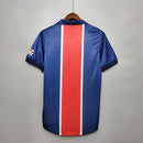 Camisa PSG Home I 1998/99 Nike Retrô Masculina Azul, uniforme clássico do Paris Saint-Germain, design histórico e confortável para torcedores e colecionadores.”