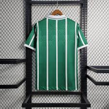 Camisa Retrô Palmeiras I 1993 - Masculina - Verde com listras em branco