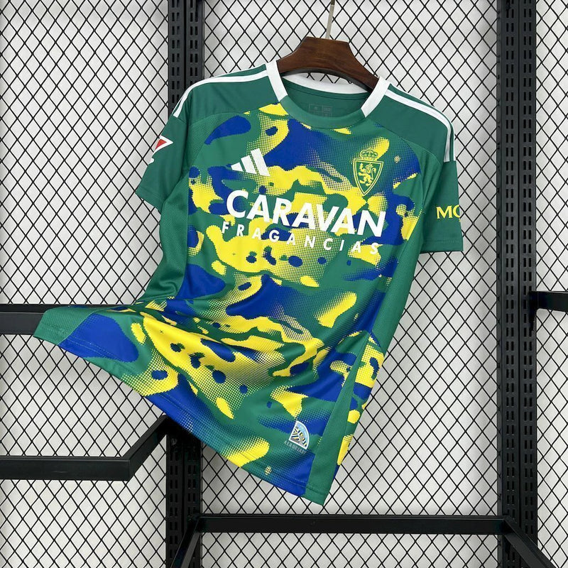 Camisa Real Zaragoza Third III 2024/25 Adidas Torcedor  Masculina - Verde