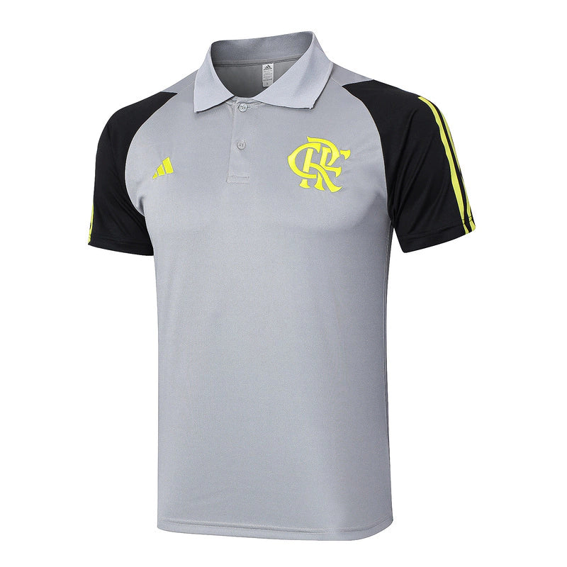 Kit Treino Flamengo 2024/25 Polo Torcedor Masculina - cinza