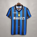 Camisa Inter de Milão Home I 1997/98 Umbro Retrô Masculina - Azul e Preta