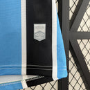 Camisa Grêmio Home 2024/25 Torcedora Feminina , listras azul, preto e branco, escudo bordado, modelo confortável e moderno