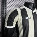 Camisa Botafogo Home 2024/25 Jogador Masculina Adidas oficial preta e branca com escudo bordado e listras verticais