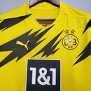 Camisa Borussia Dortmund Home I 2020/21 Puma Retrô Masculina - Amarela