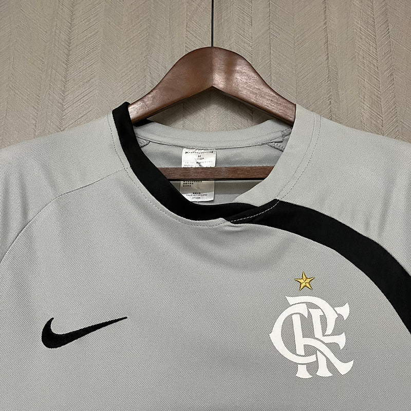 Camisa Flamengo Goleiro 2008 Lubrax torcedor Masculina - cinza