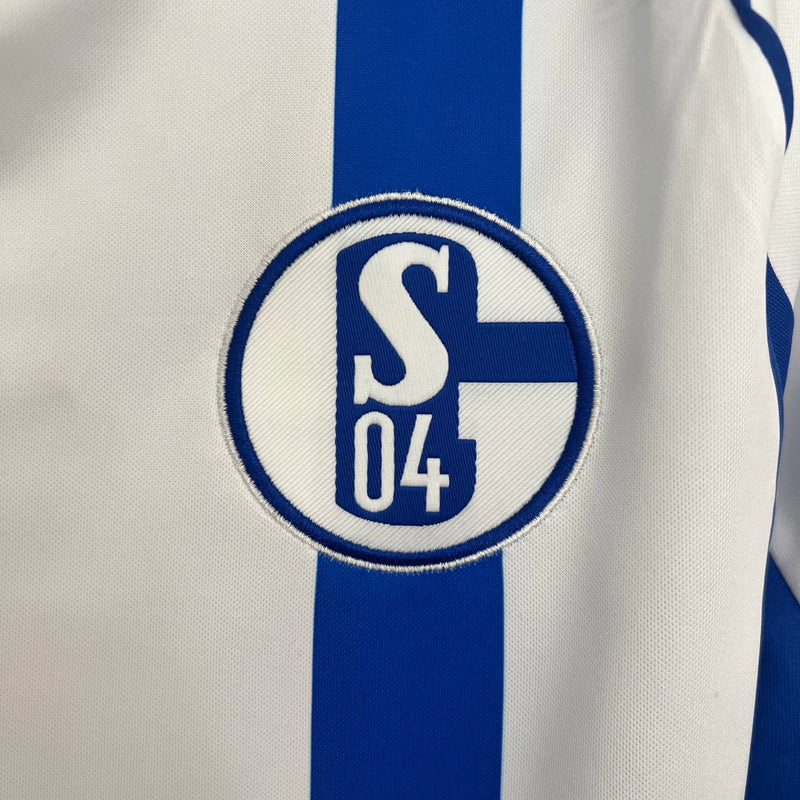 Camisa Schalke 04 Away II 2025/26 Adidas Torcedor Masculina - Branca