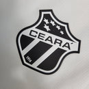Camisa Ceará Away II 2023/24 Torcedor Masculina - modelo branco, uniforme de visitante do Vozão, escudo do clube em destaque e design moderno para torcedores.