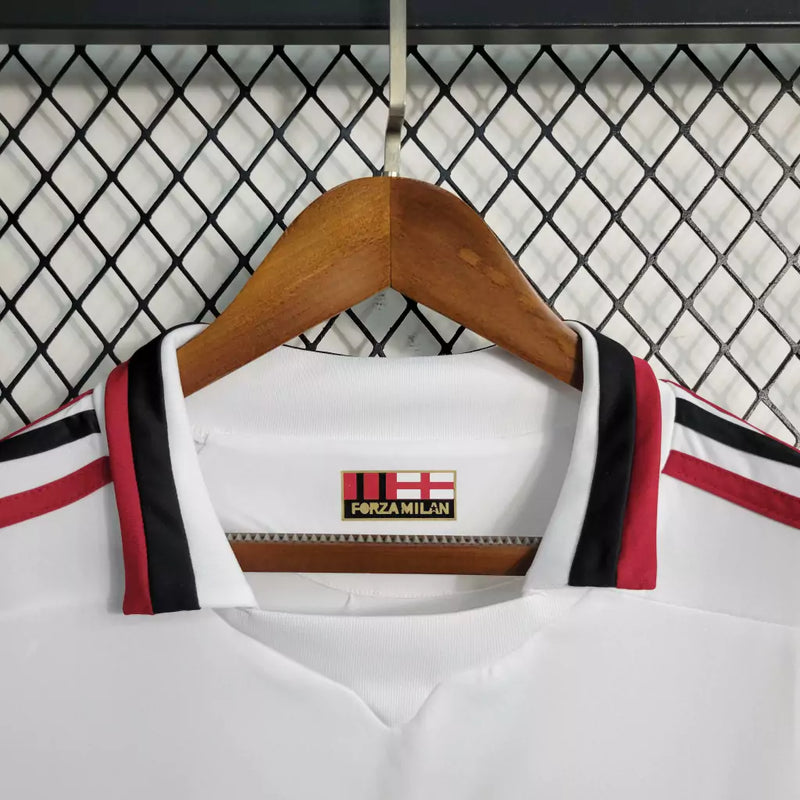 Camisa AC Milan Retrô Away (2) 2009/10 Adidas Torcedor Masculina- Branco