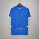 “Camisa Rangers FC Home I 2008/09 Umbro Retrô Masculina Azul, uniforme retrô histórico do clube escocês, design clássico e escudo bordado para colecionadores.”