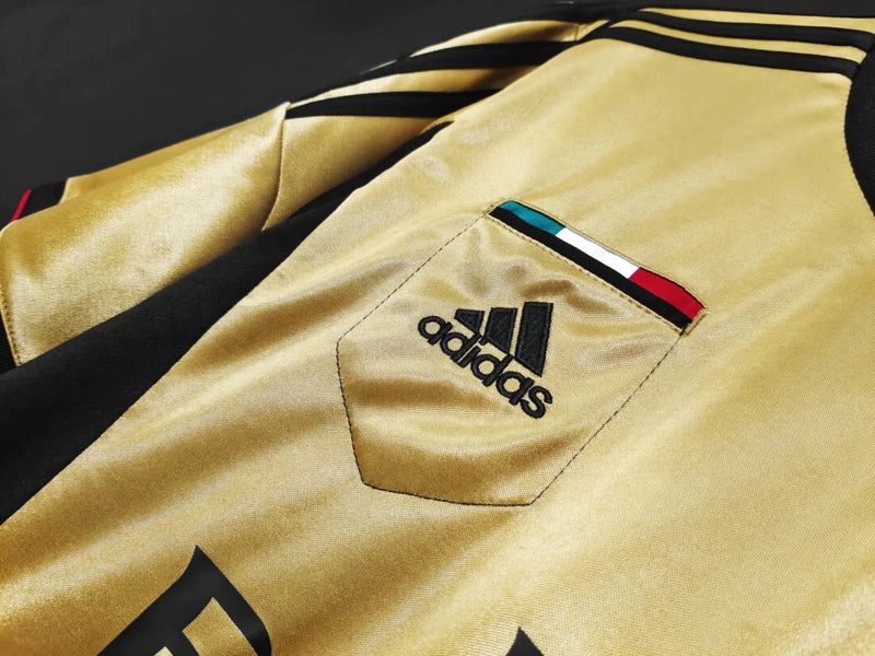 Camisa Milan Retro Third III  2013/14 Torcedor Masculina - Dourada