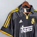 Camisa Real Madrid Away II 1998/99 Adidas Retrô Masculina - Preta