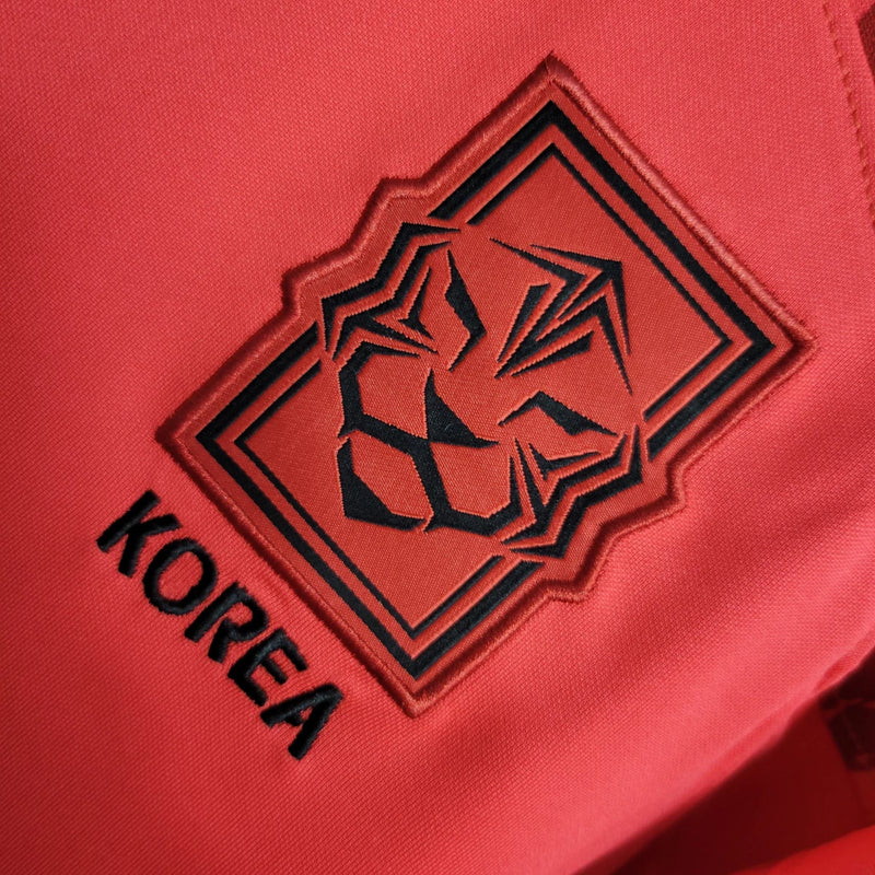 Camisa Coreia Do Sul Home 2022/23 Nike Torcedor Masculina - Vermelha