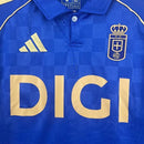 Camisa Oviedo Home I 2025/26 Adidas Torcedor Masculina - Azul
