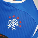 “Camisa Rangers FC Home I 2008/09 Umbro Retrô Masculina Azul, uniforme retrô histórico do clube escocês, design clássico e escudo bordado para colecionadores.”