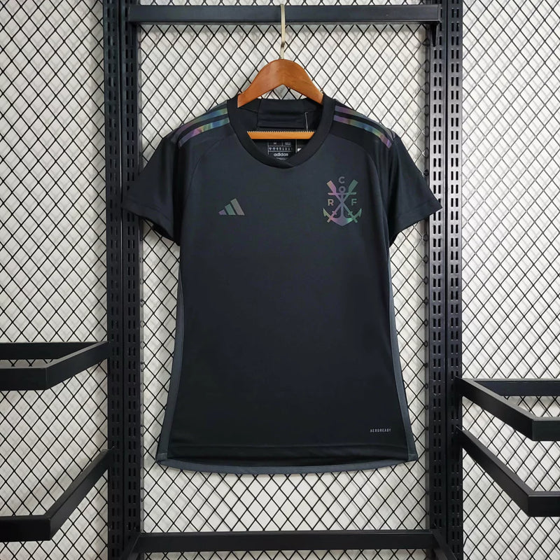 Camisa Flamengo third III 2023/24 Adidas torcedora Feminina - preta