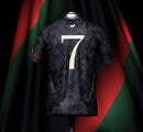 Camisa Seleção portuguesa Edição The Siu CR7 23/24 - Torcedor Masculina - Preta com detalhes em vermelho