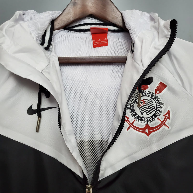 Corta-vento Corinthians 2020/21 Nike branco/preto