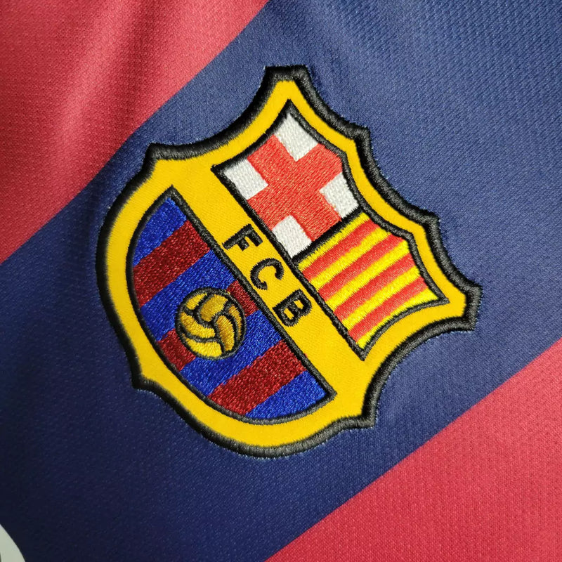 Camisa Retrô Barcelona 14/15 Manga Longa Nike - Vermelho+Azul