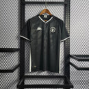 Camisa Vasco da Gama Third III 2021/22 Kappa Torcedor Masculina preta com faixa diagonal branca, escudo bordado e tecido leve respirável