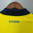 Camisa Suécia Home I 2020/21 Adidas masculina amarela com detalhes azuis, gola careca e tecido leve respirável para torcedores"